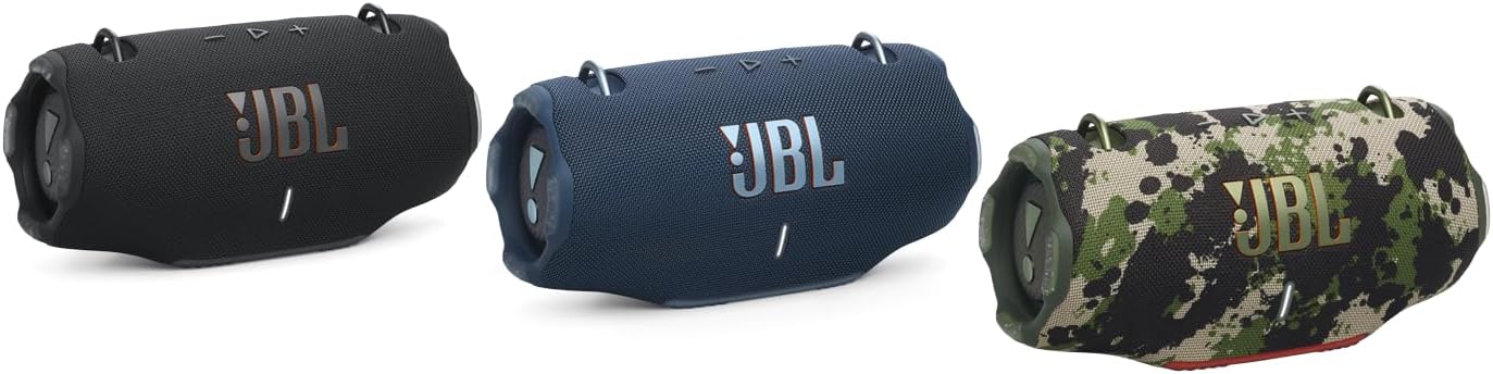 JBL Xtreme 4 - Portable Bluetooth Speaker, Powerful Sound and Deep Bass, IP67 Waterproof, 24 Hours of Playtime, Powerbank, PartyBoost for Multi-Speaker Pairing. JBL Xtreme 4 - Portable Bluetooth Speaker, Powerful Sound and Deep Bass, IP67 Waterproof, 24 Hours of Playtime, Powerbank, PartyBoost for Multi-Speaker Pairing.